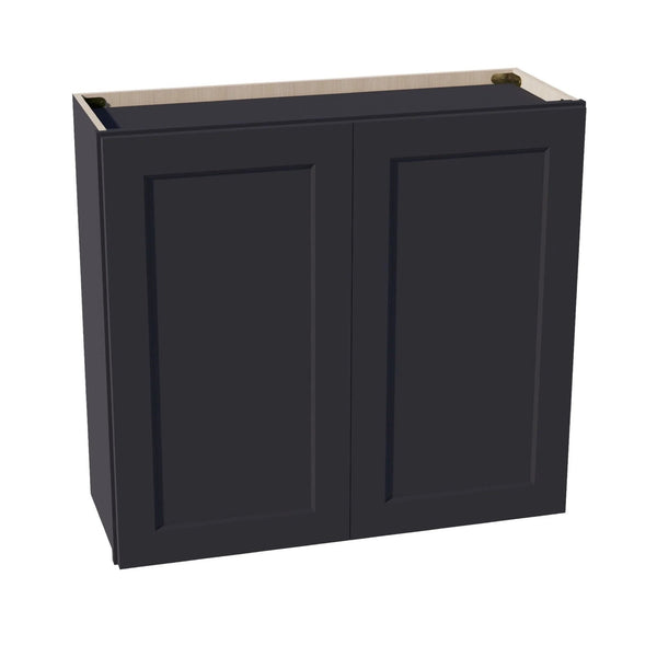 Shaker Wall Cabinet 33" (W3330) · Ardelle - Ebony - Hero