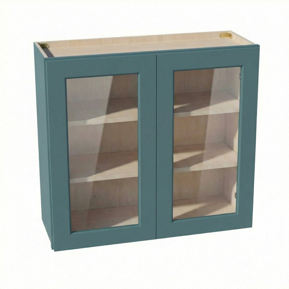 Shaker Glass Door Wall Cabinet 33" (W3330GD) · Tallis