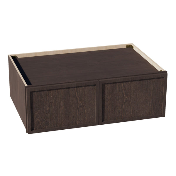 Slim Shaker Bridge Wall Cabinet 36" (W361224) · Slim - Mocha - Hero