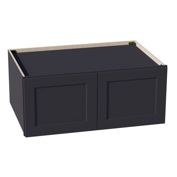 Shaker Bridge Wall Cabinet 36" (W361524) · Ardelle - Ebony - Hero