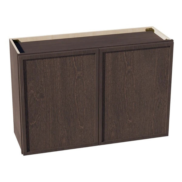 Slim Shaker Bridge Wall Cabinet 36" (W3624) · Slim - Mocha - Hero