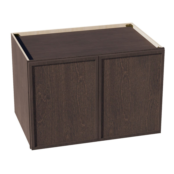Slim Shaker Bridge Wall Cabinet 36" (W362424) · Slim - Mocha - Hero