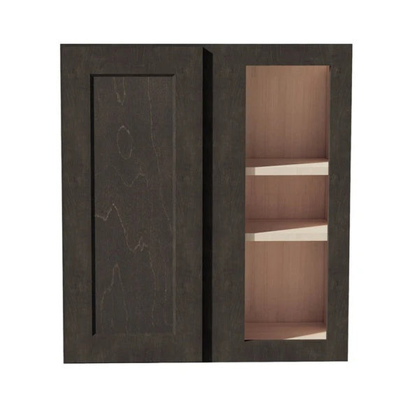 Shaker Corner Wall Cabinet 27" (WBC2730) · Ardelle - Charcoal - Hero