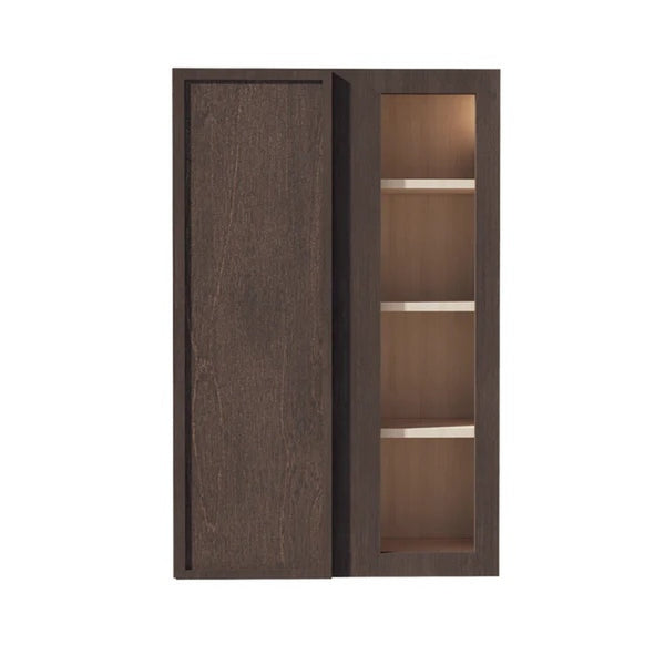 Slim Shaker Corner Wall Cabinet 27" (WBC2742) · Slim - Mocha - Hero
