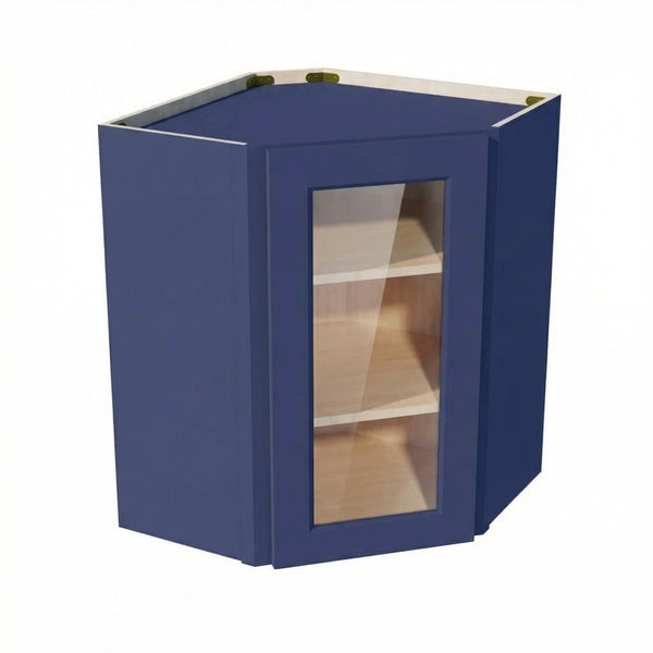 Shaker Corner Wall Cabinet 24" (WDC2430GD) · Ardelle - Blue - Hero