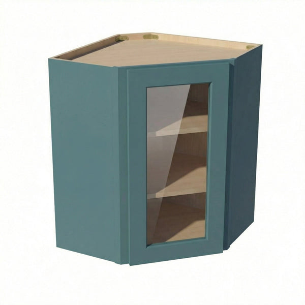 Shaker Corner Wall Cabinet 24" (WDC2436GD) · Tallis - Fairy Green - Hero