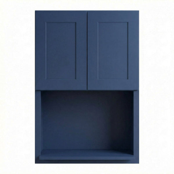 Shaker Microwave Wall Cabinet 27" (WM2736) · Ardelle - Blue - Hero