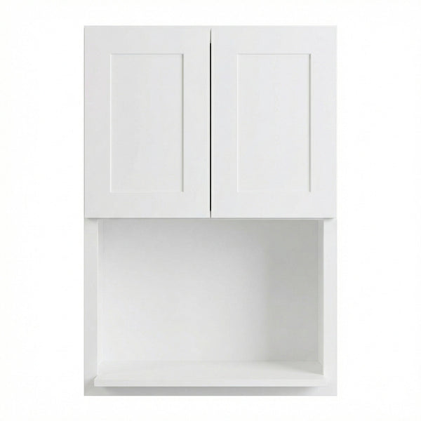 Shaker Microwave Wall Cabinet 27" (WM2736) · Ardelle - White - Hero