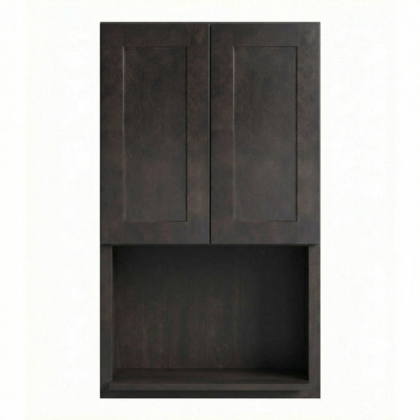 Shaker Microwave Wall Cabinet 27" (WM2742) · Ardelle - Charcoal - Hero