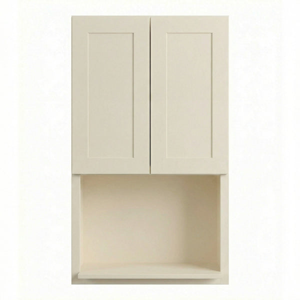 Shaker Microwave Wall Cabinet 27" (WM2742) · Tallis - Swan White - Hero