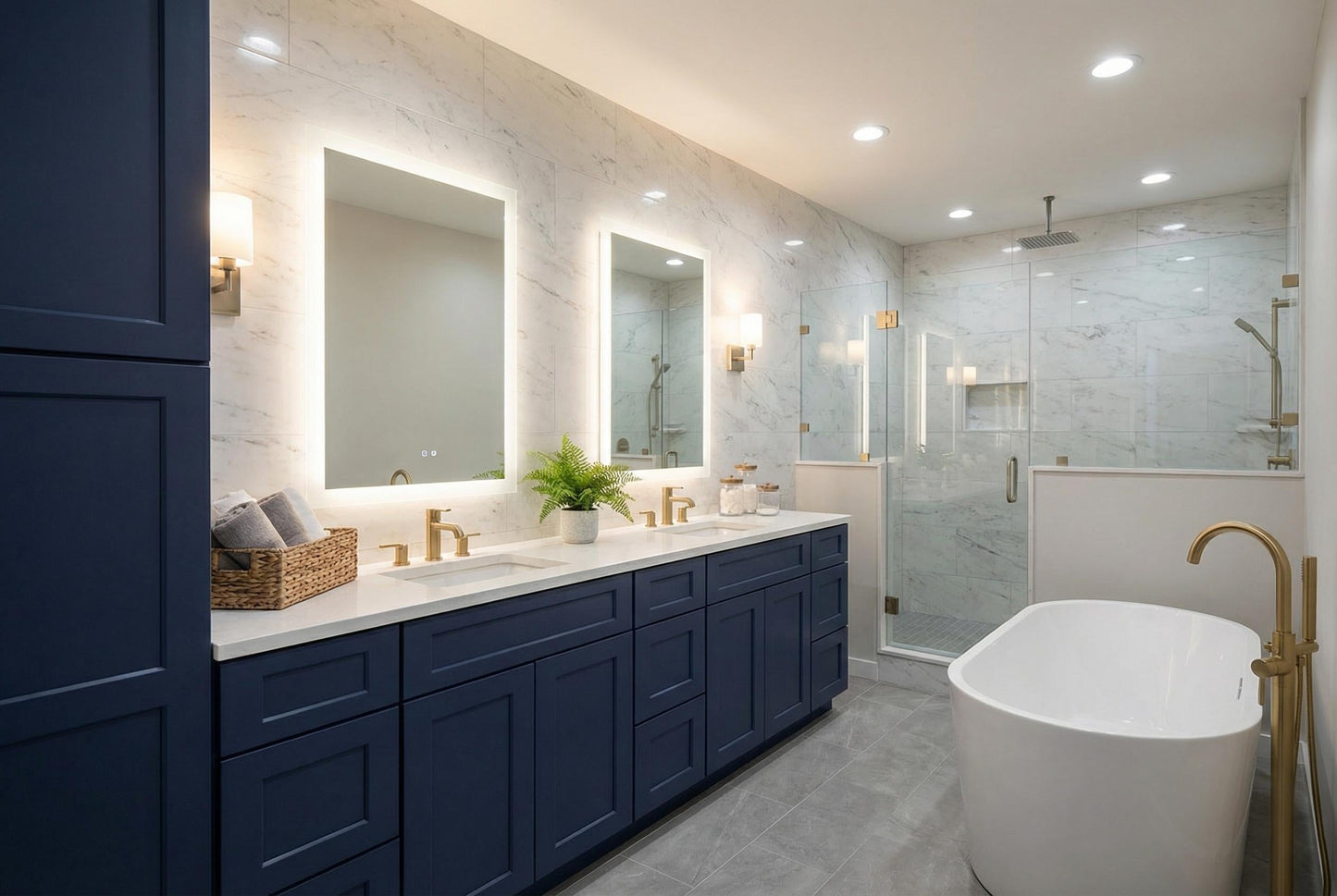 Quik Cabinets VDB1221 Ardelle Blue - Lifestyle