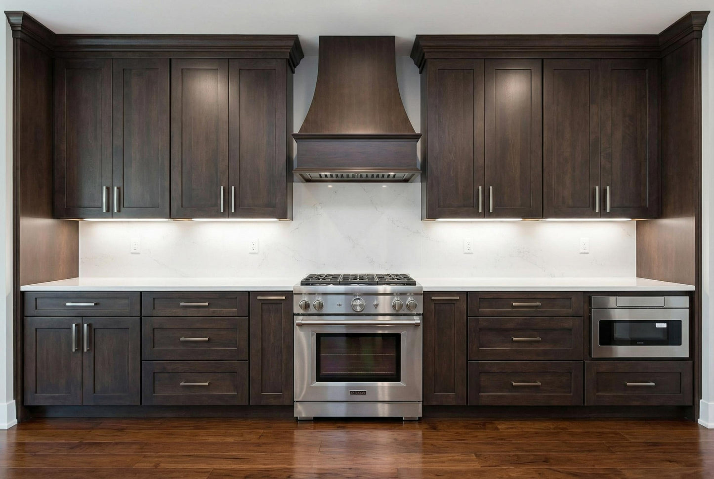 Shaker Glass Door Wall Cabinet 30" (W3030GD) · Ardelle - Charcoal - Lifestyle 1