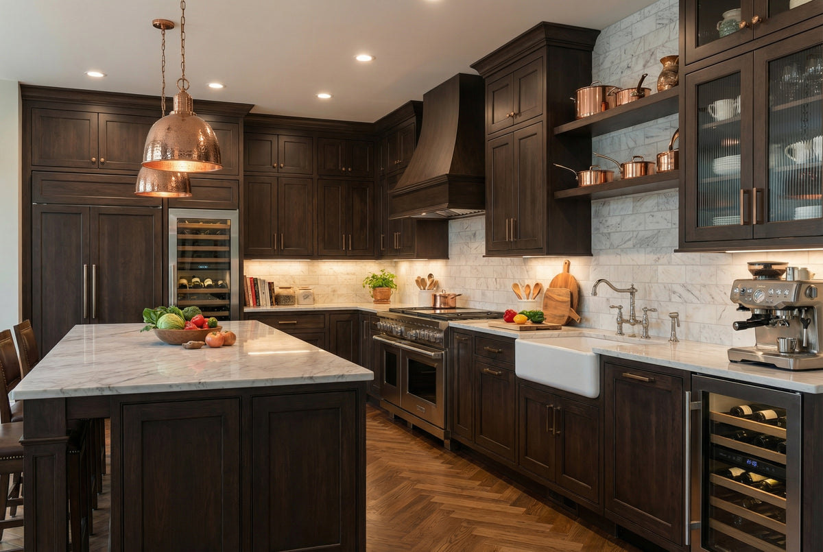 Rich Charcoal Chef's Kitchen