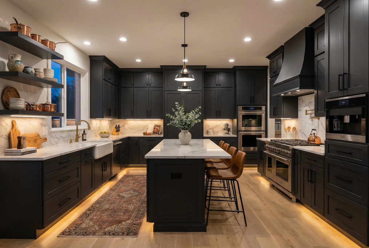 Moody Ebony Kitchen