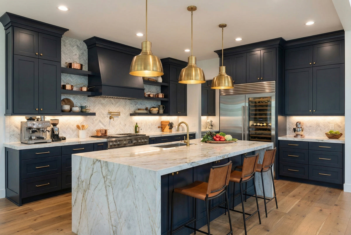 Bold Ebony Chef's Kitchen