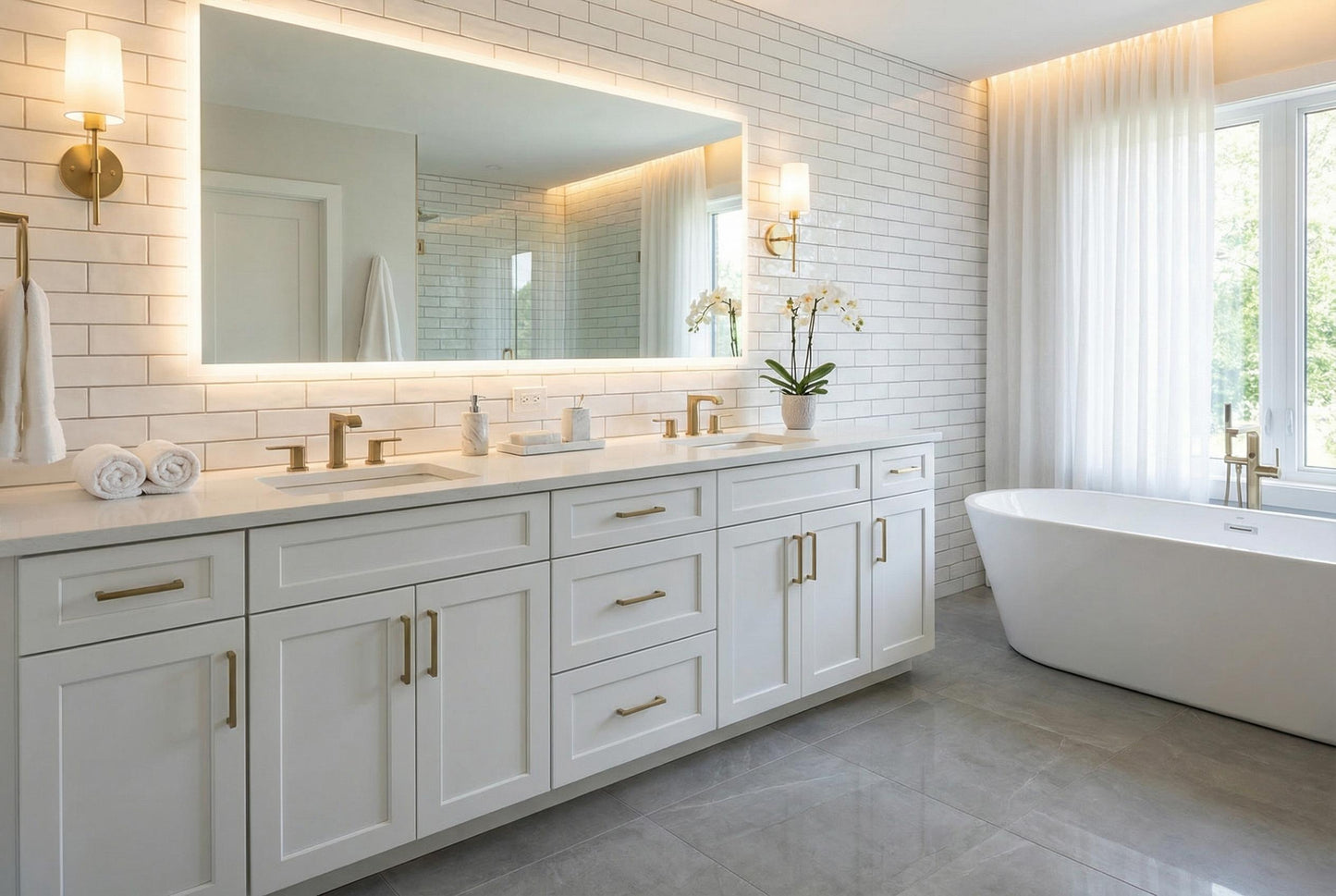 Quik Cabinets VDB1221 Ardelle White - Lifestyle