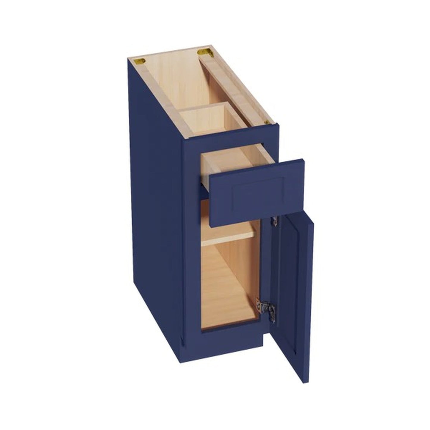 Shaker Base Cabinet 12" (B12) · Ardelle - Blue - Interior