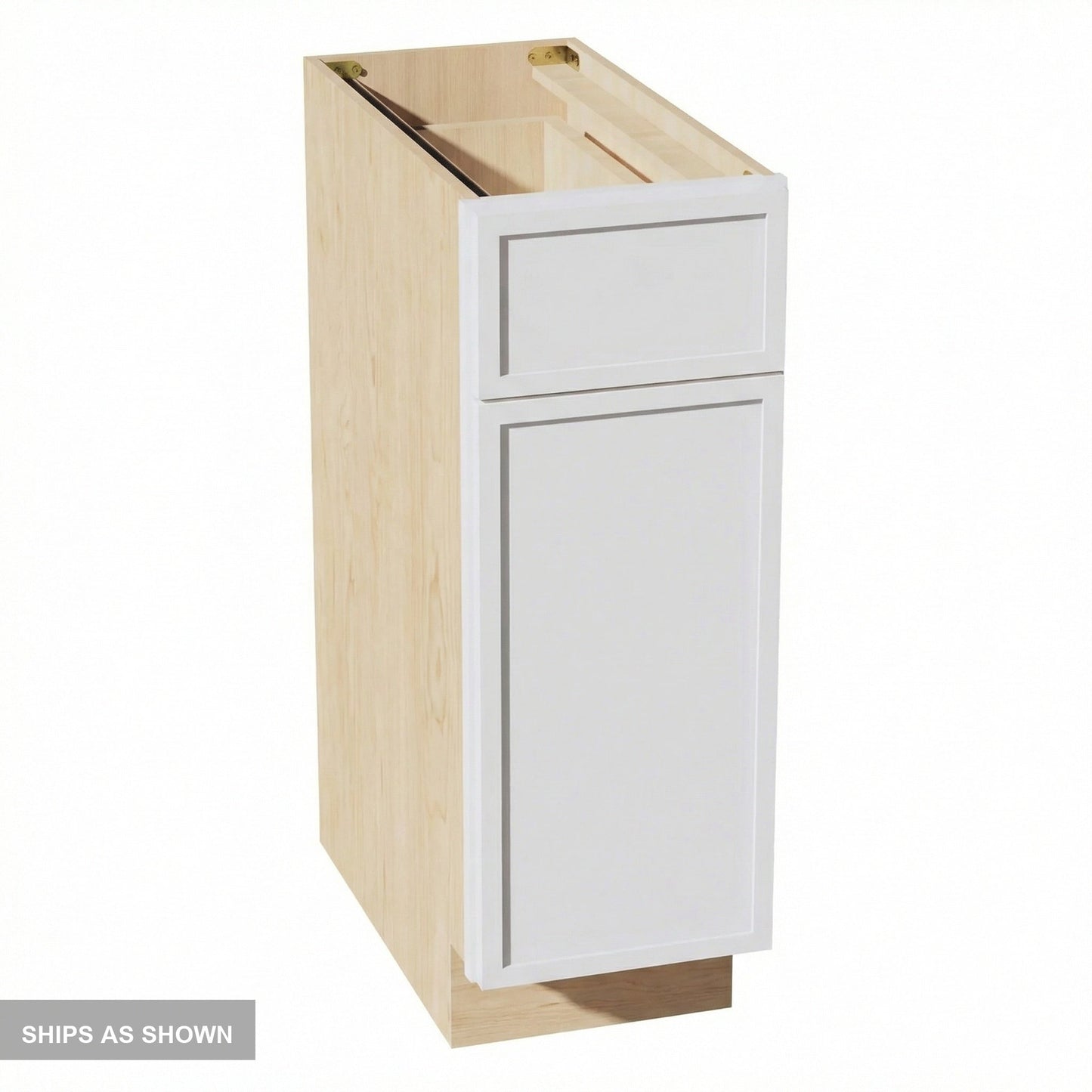 Slim Shaker Base Cabinet 12" (B12) · Slim - Frost - Flat Pack