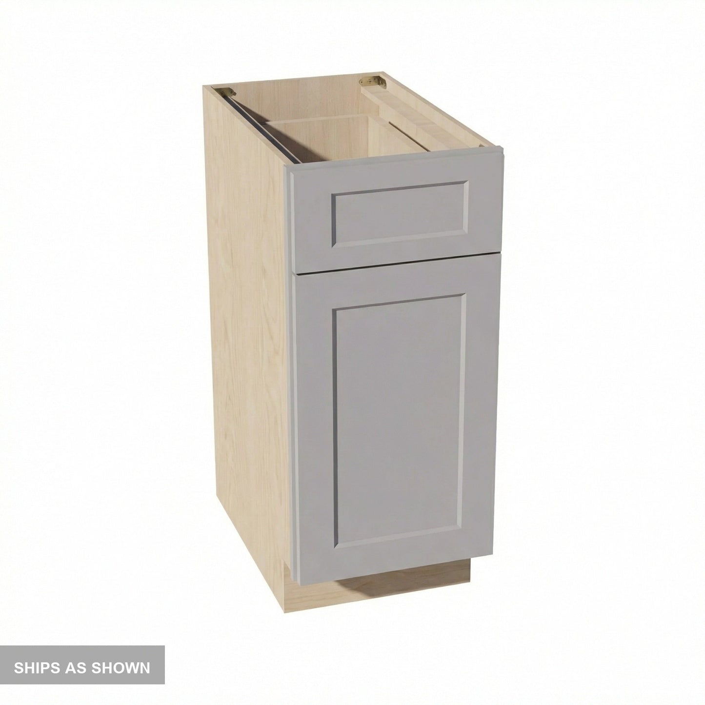 Shaker Base Cabinet 15" (B15) · Ardelle - Ash - Flat Pack