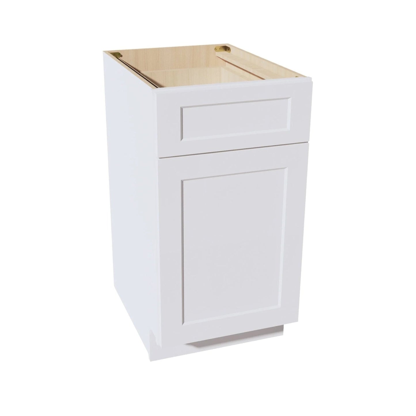 Shaker Base Cabinet 18" (B18) · Ardelle - White - Hero