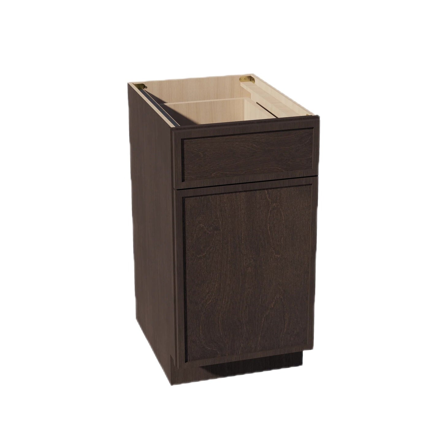 Slim Shaker Base Cabinet 18" (B18) · Slim - Mocha - Hero