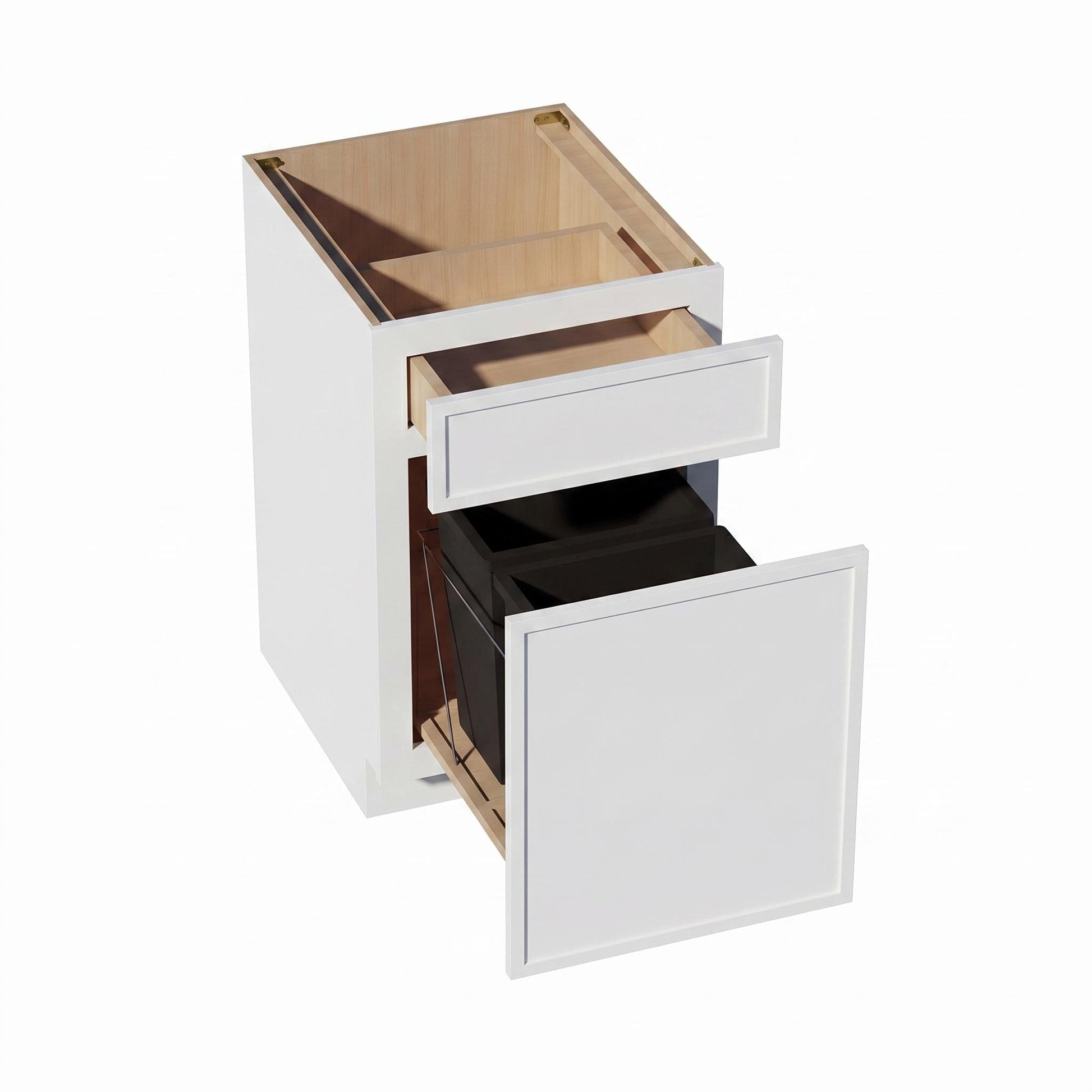 Slim Shaker Trash Pull-Out Cabinet 18" (B18TR) · Slim