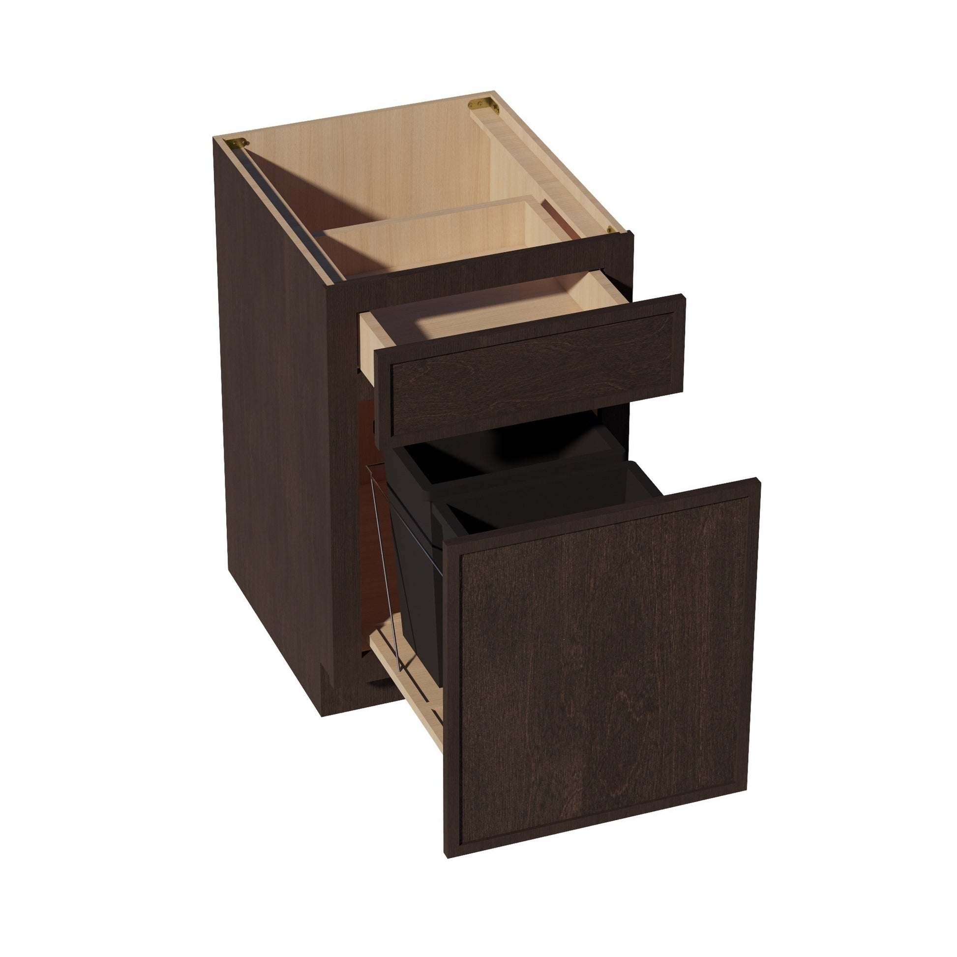 Slim Shaker Trash Pull-Out Cabinet 18" (B18TR) · Slim