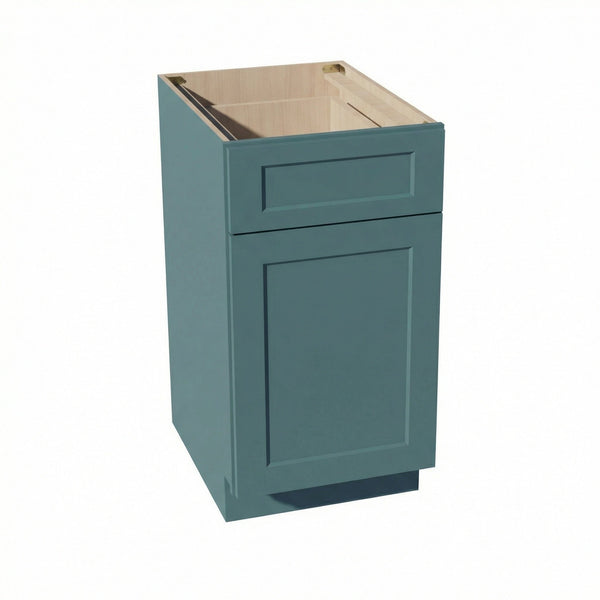 Shaker Trash Pull-Out Cabinet 18" (B18TR) · Tallis - Fairy Green - Hero