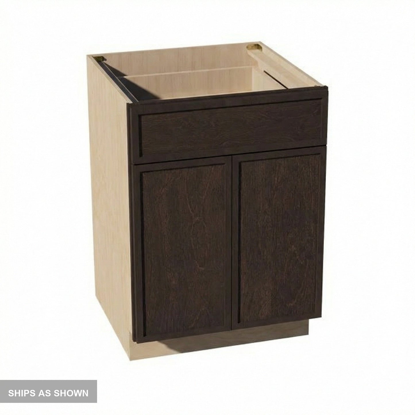 Slim Shaker Base Cabinet 24" (B24) · Slim - Mocha - Flat Pack