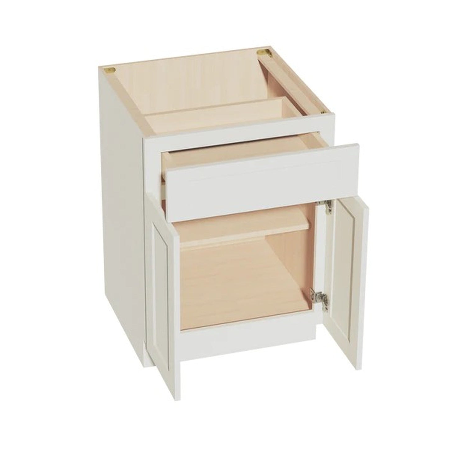 Shaker Base Cabinet 24" (B24) · Tallis - Swan White - Interior