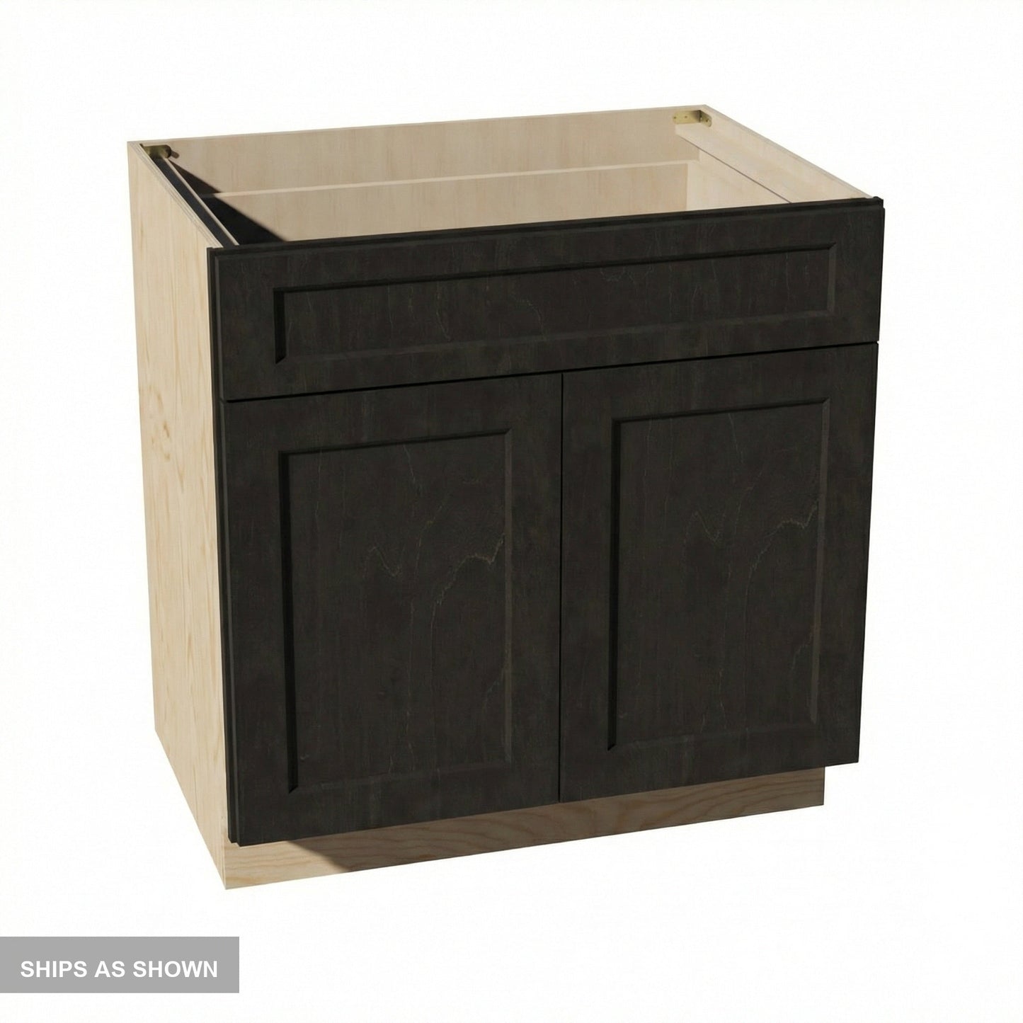 Shaker Base Cabinet 33" (B33) · Ardelle - Charcoal - Flat Pack