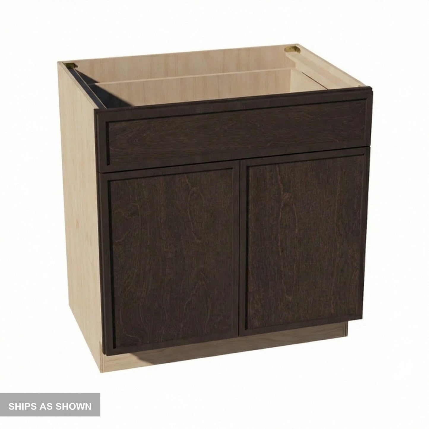 Quik Cabinets B33 Slim Mocha - Flatpack
