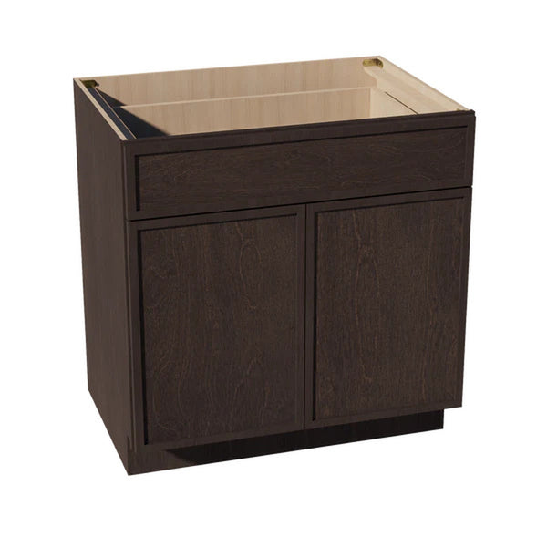 Slim Shaker Base Cabinet 33" (B33) · Slim - Mocha - Hero