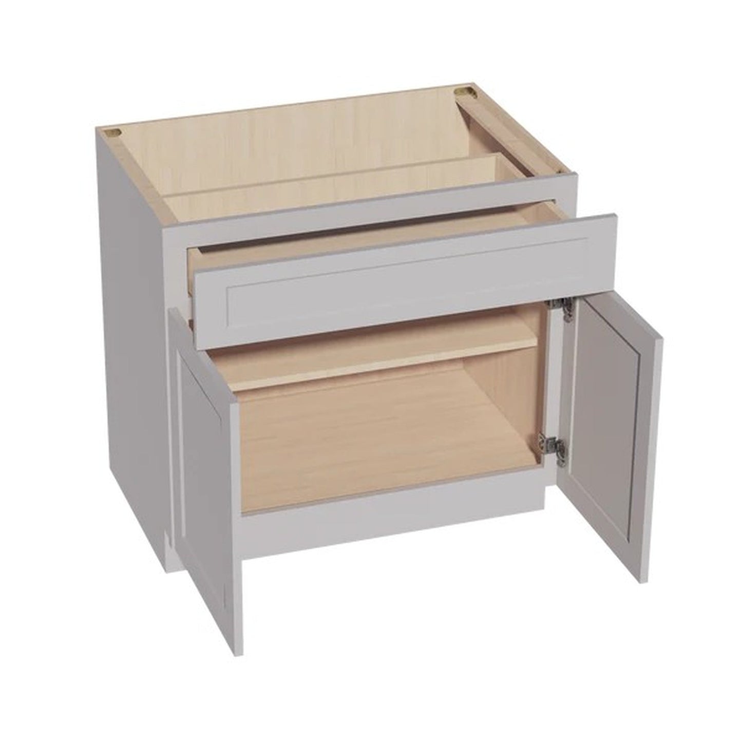 Shaker Base Cabinet 36" (B36) · Ardelle - Ash - Interior