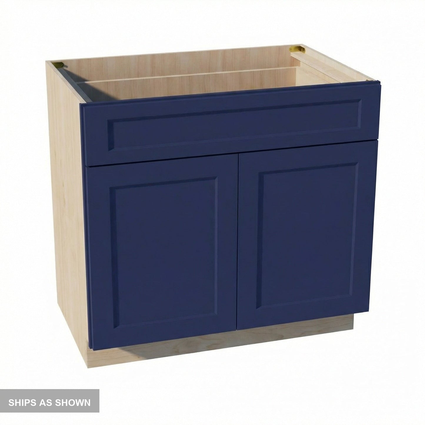Shaker Base Cabinet 36" (B36) · Ardelle - Blue - Flat Pack