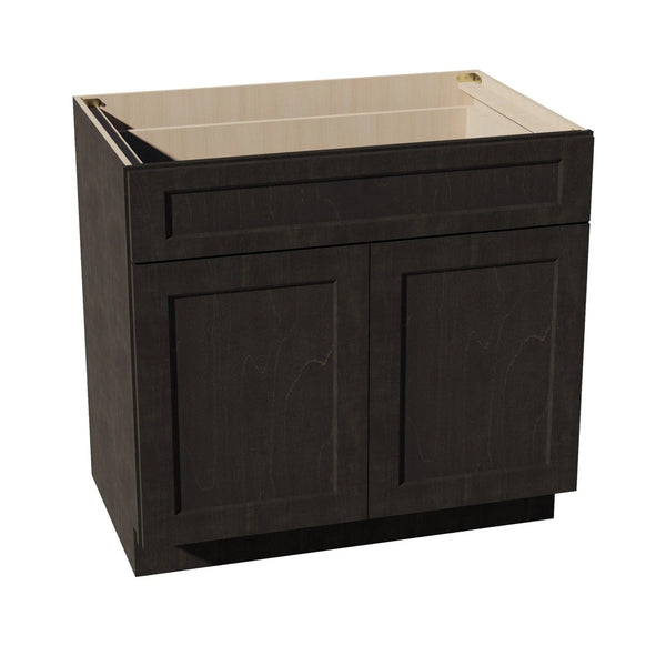 Shaker Base Cabinet 36" (B36) · Ardelle - Charcoal - Hero