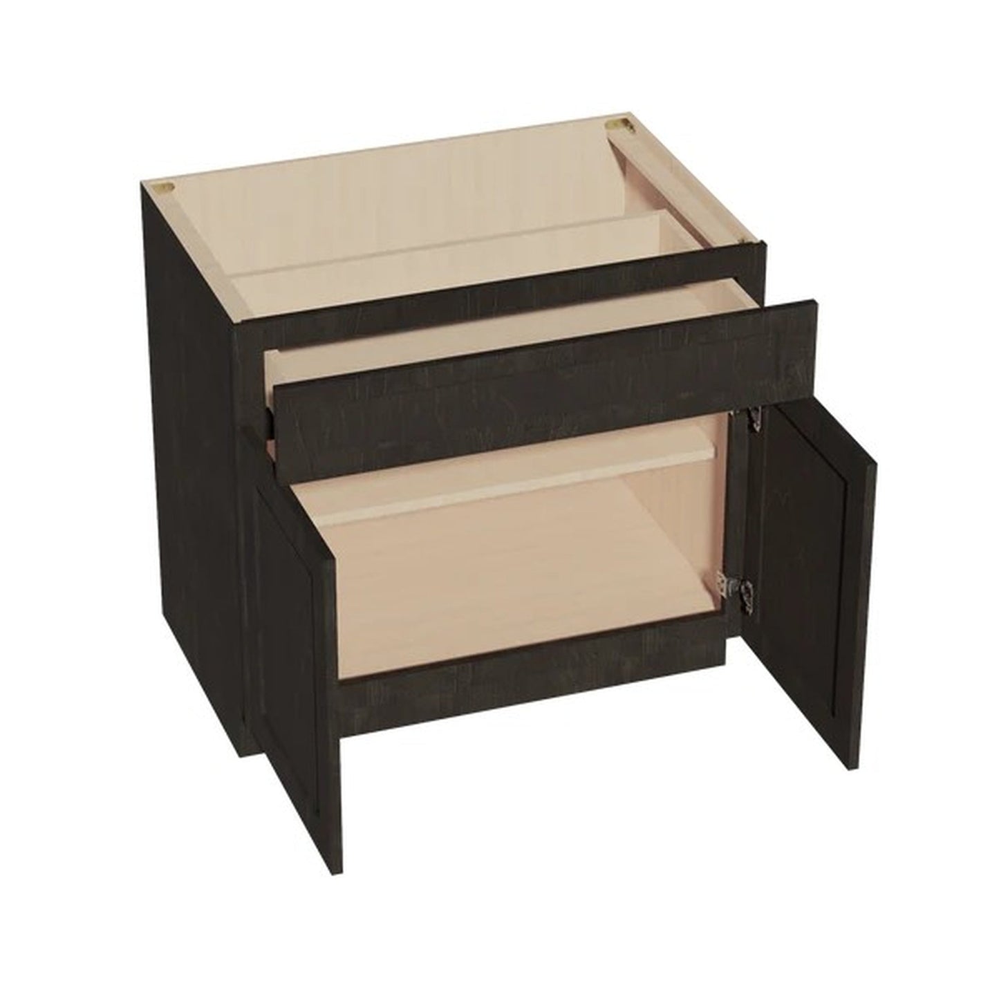 Quik Cabinets B36 Ardelle Charcoal - Interior