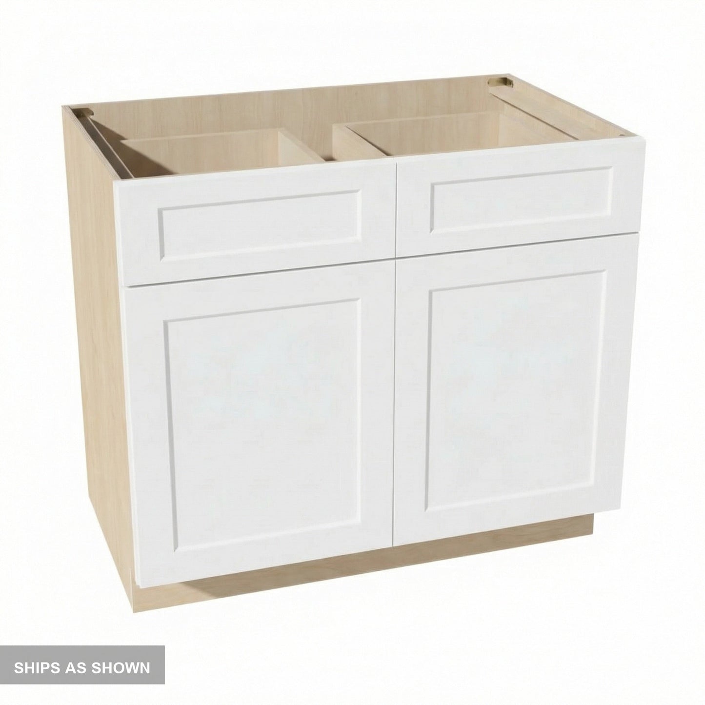 Shaker Base Cabinet 39" (B39) · Ardelle - White - Flat Pack