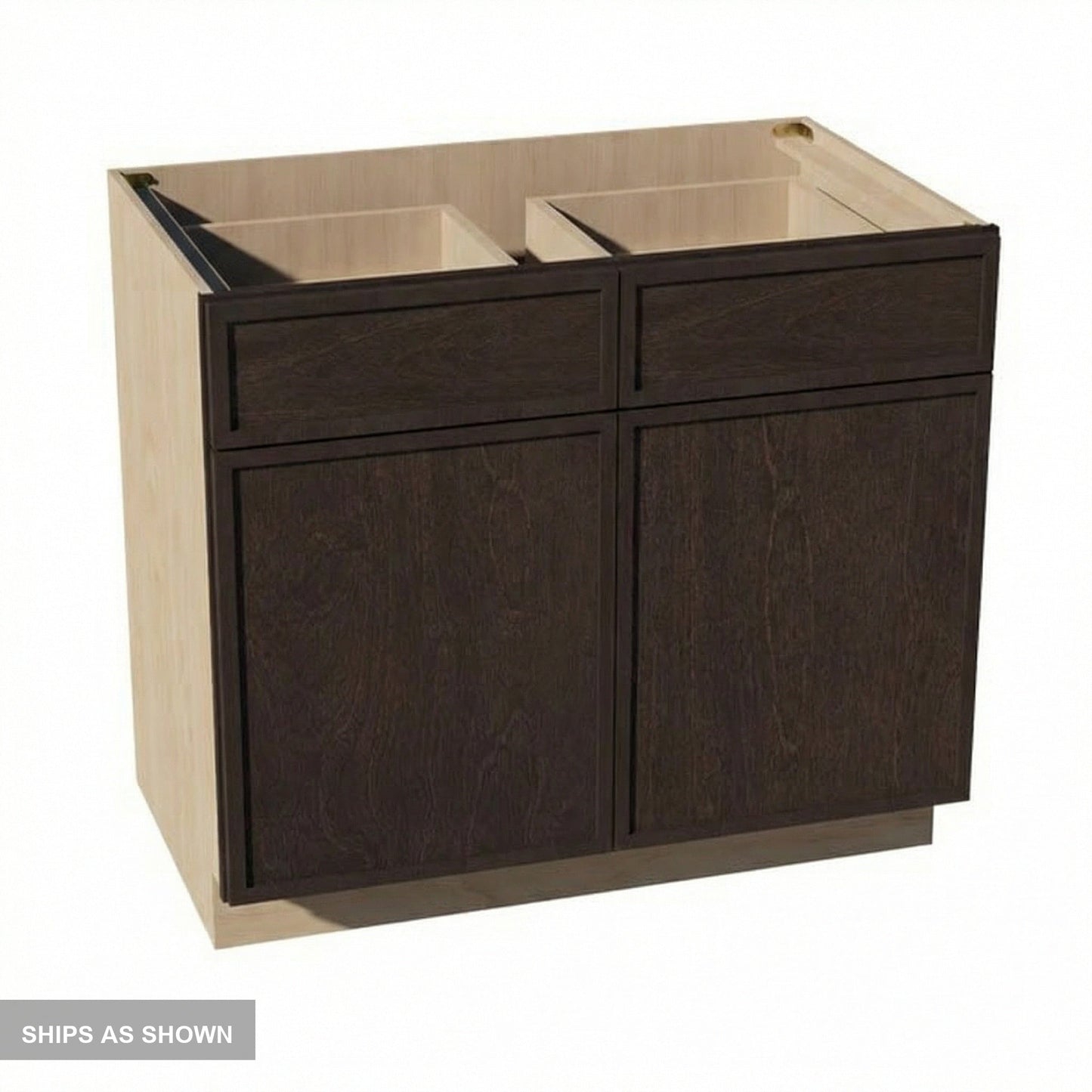 Slim Shaker Base Cabinet 39" (B39) · Slim - Mocha - Flat Pack