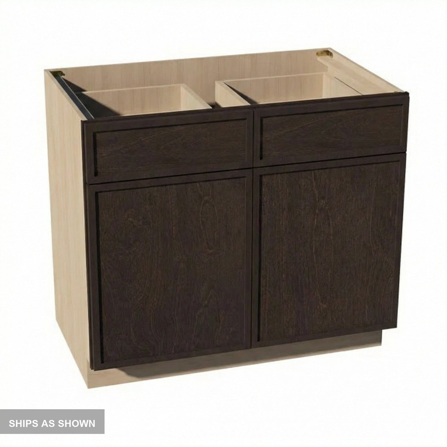 Slim Shaker Base Cabinet 42" (B42) · Slim - Mocha - Flat Pack