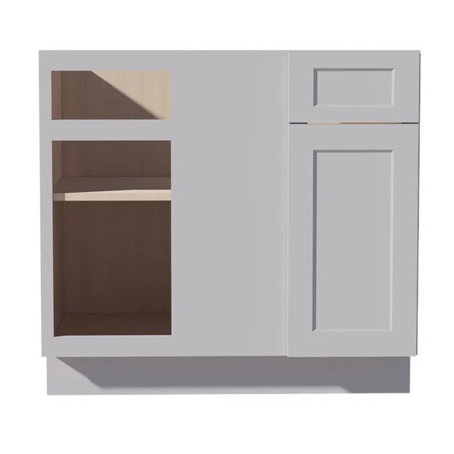 Shaker Corner Base Cabinet 39" (BBC39-42) · Ardelle - Ash - Hero