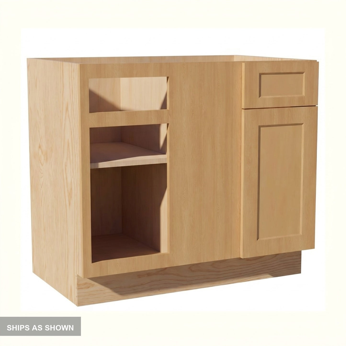 Shaker Corner Base Cabinet 39" (BBC39-42) · Ardelle - Timber - Flat Pack