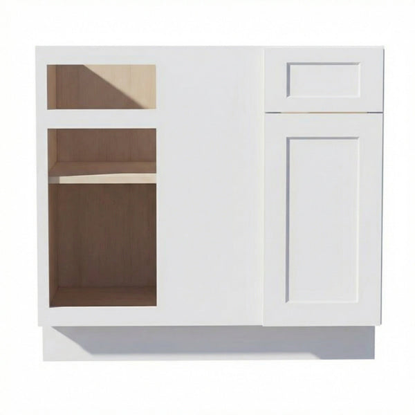 Shaker Corner Base Cabinet 39" (BBC39-42) · Ardelle - White - Hero