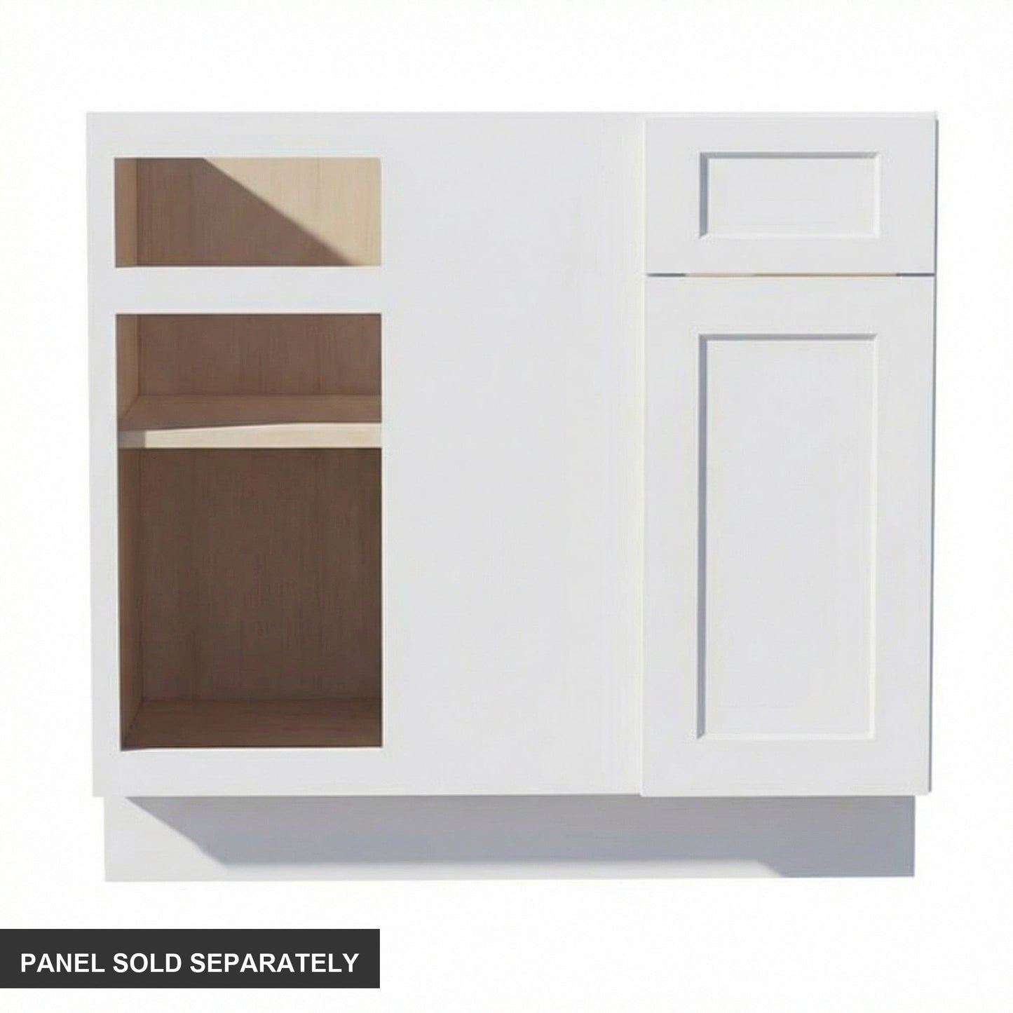 Shaker Corner Base Cabinet 39" (BBC39-42) · Ardelle - White - Product