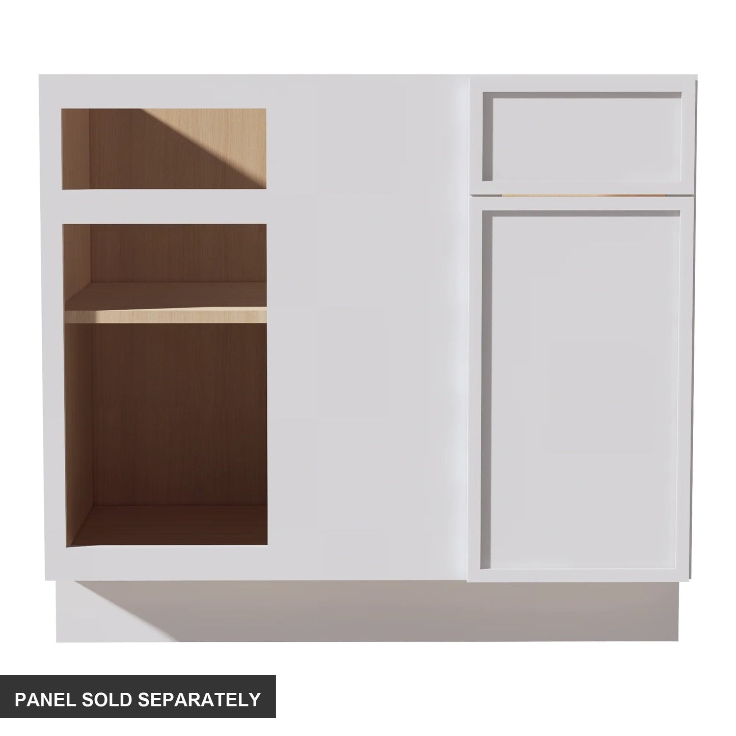 Slim Shaker Corner Base Cabinet 39" (BBC39-42) · Slim - Frost - Product