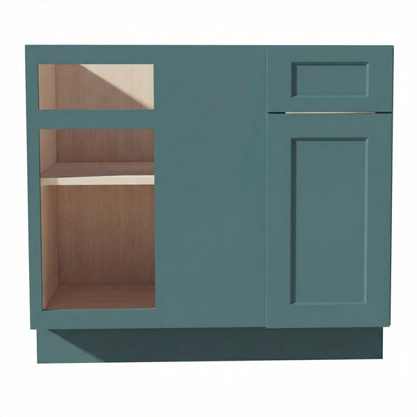 Shaker Corner Base Cabinet 39" (BBC39-42) · Tallis - Fairy Green - Hero