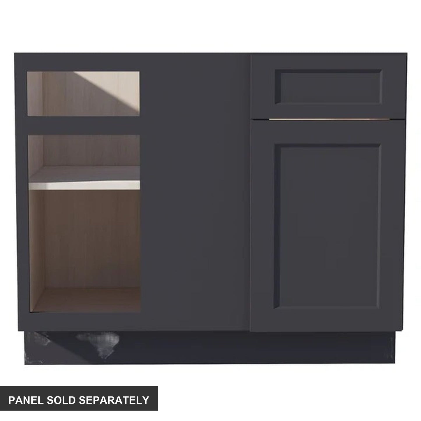 Shaker Corner Base Cabinet 42" (BBC42-45) · Ardelle - Ebony - Product