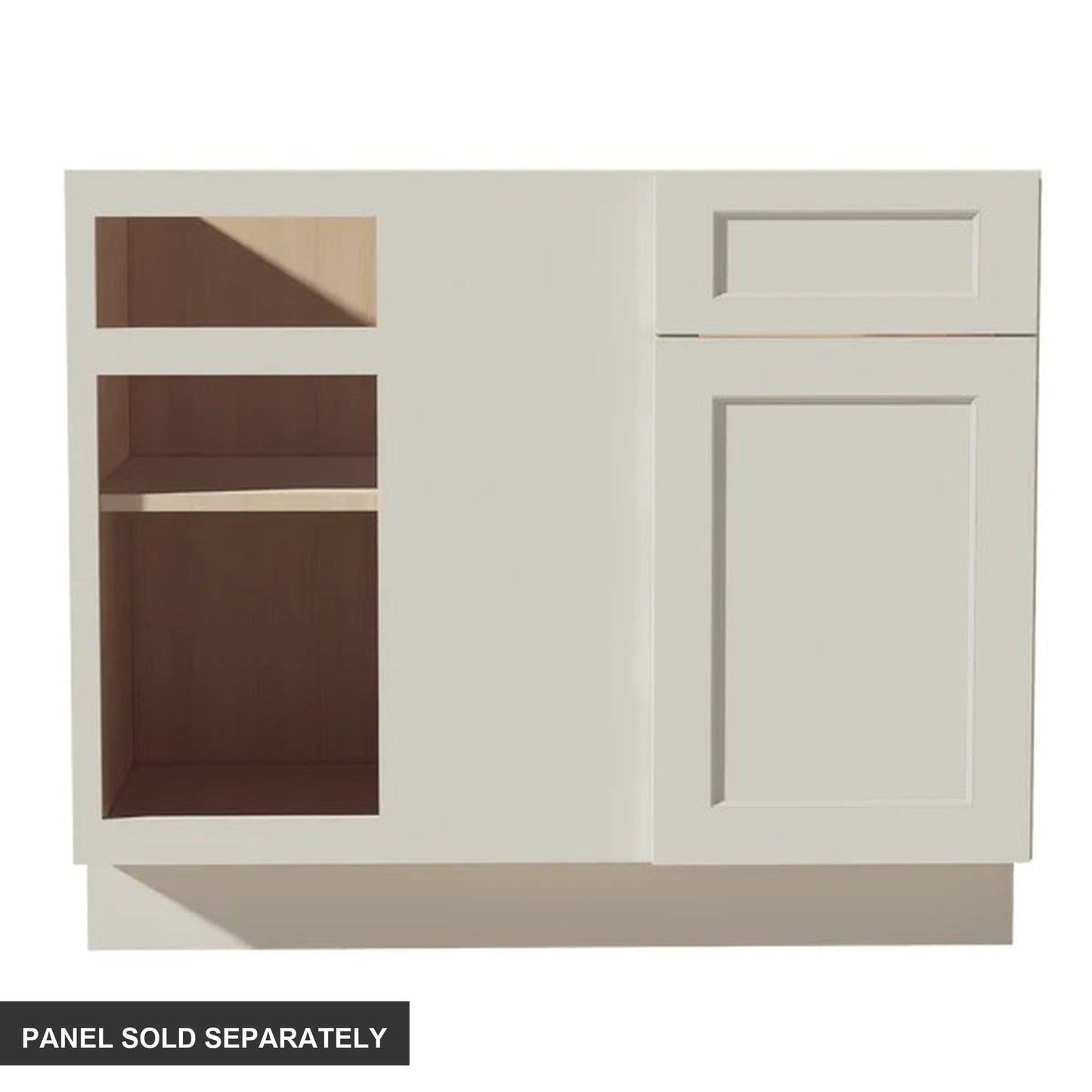 Shaker Corner Base Cabinet 42" (BBC42-45) · Tallis - Swan White - Product
