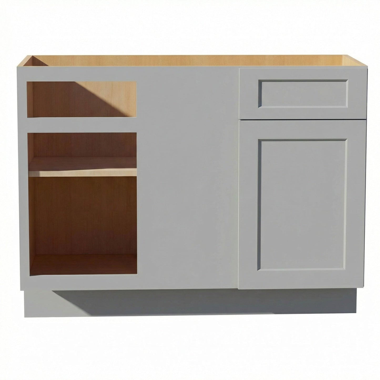 Shaker Corner Base Cabinet 45" (BBC45-48) · Ardelle - Ash - Hero