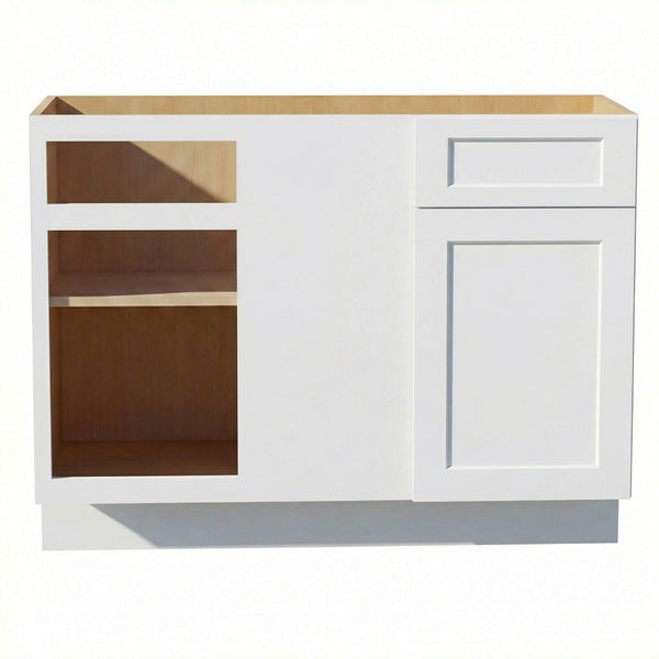 Shaker Corner Base Cabinet 45" (BBC45-48) · Ardelle - White - Hero